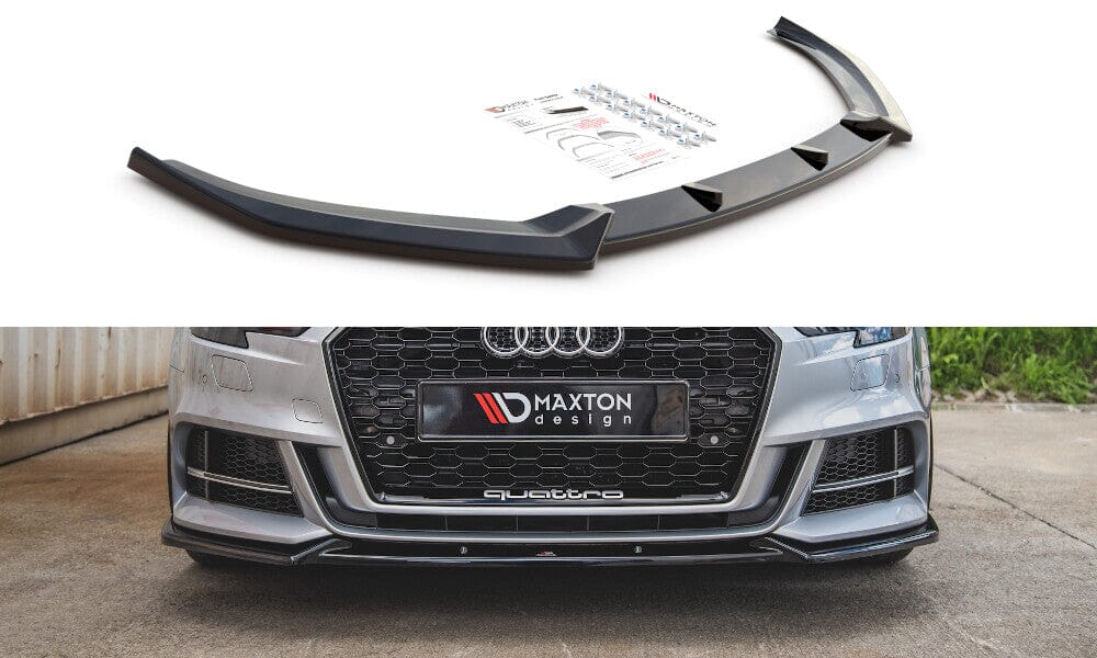 Audi A3 8V S-Line Facelift Limousine Frontspoiler - Frontlippe V.3 Maxton Design